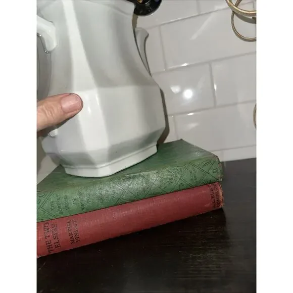 Antique 1890s Ironstone Teapot by J & G Meakin of England